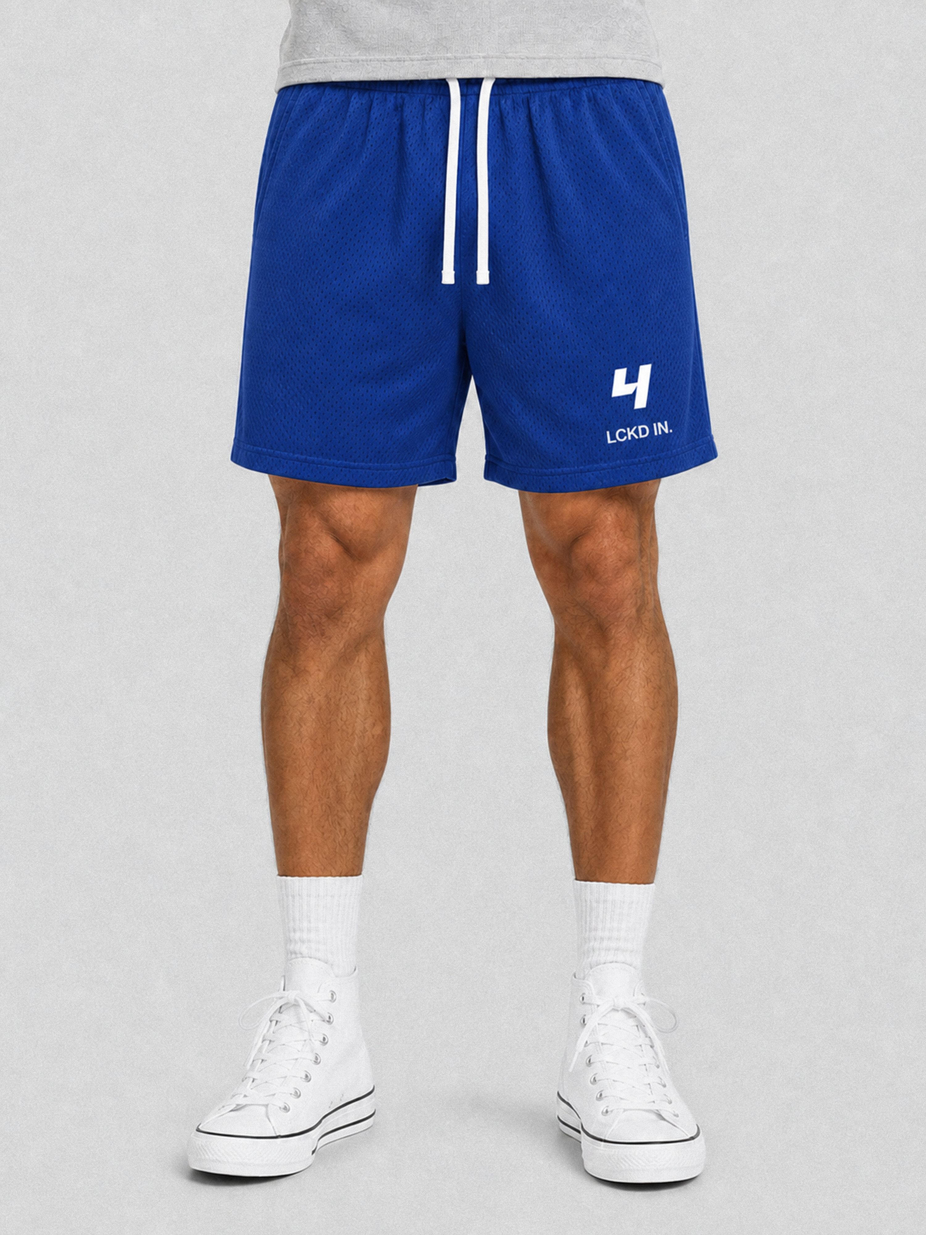 HCX feature detail: LCKD IN Mesh Shorts - Cobalt Blue model